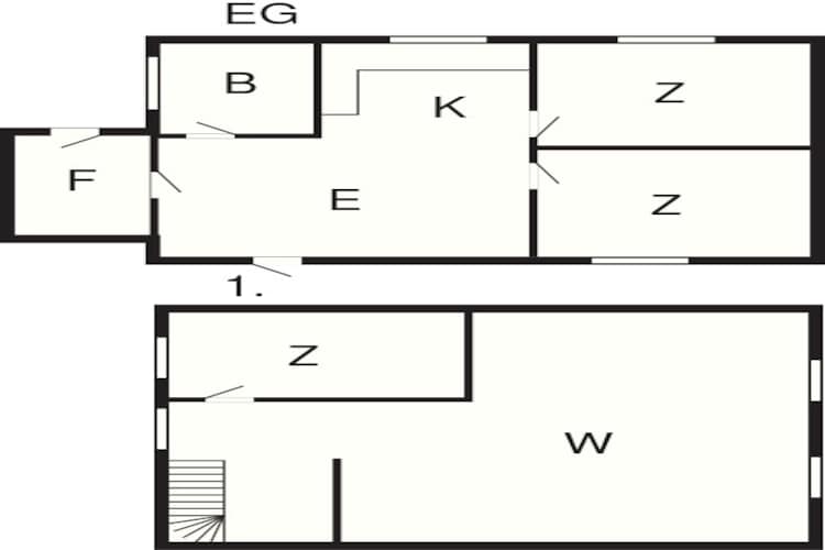 6 person holiday home in Svaneke-By Traum-Floor plan