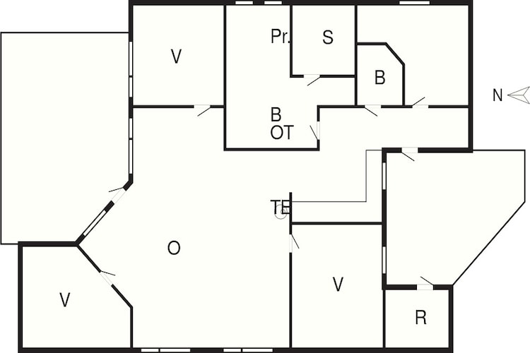 Maison de vacances pour 8 a Humble-By Traum-Plan d'étage