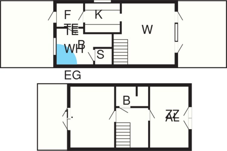 BLÅVANDHUS-Plattegrond