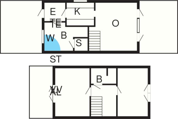 BLÅVANDHUS-Plattegrond