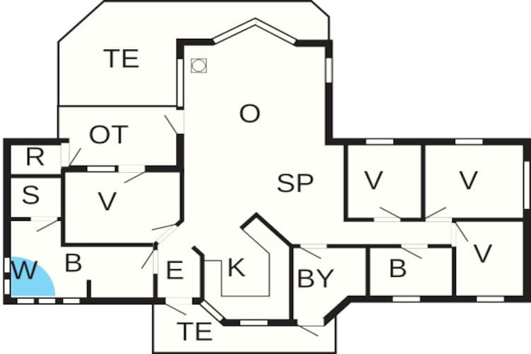 Maison de vacances pour 10 a Græsted-By Traum - Plan