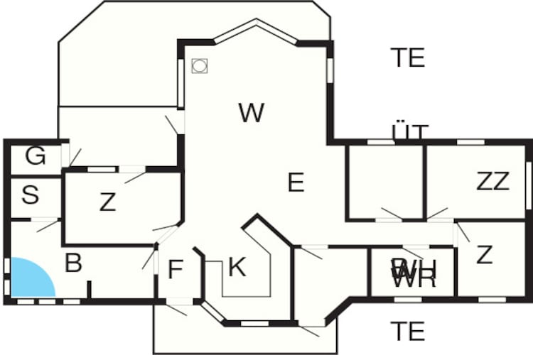 Maison de vacances pour 10 a Græsted-By Traum - Plan