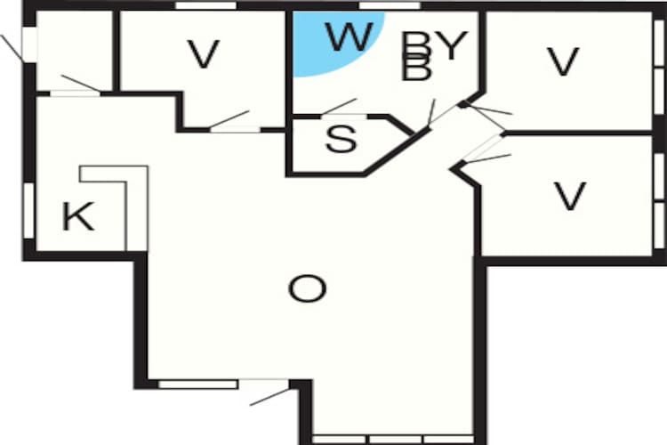Maison de vacances pour 7 a Thisted-Plan d'étage