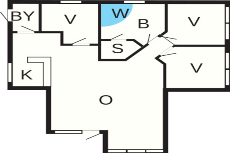 Rustig toevluchtsoord in Klitmoller - Plattegrond