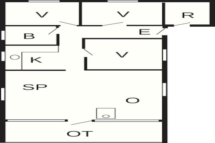 6 persoons vakantie huis in Glesborg-By Traum-Plattegrond