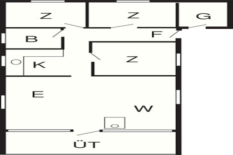 6 person holiday home in Glesborg-By Traum - Floor plan