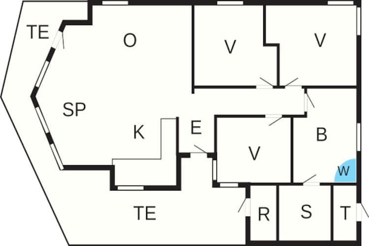 J91 SW - Plattegrond