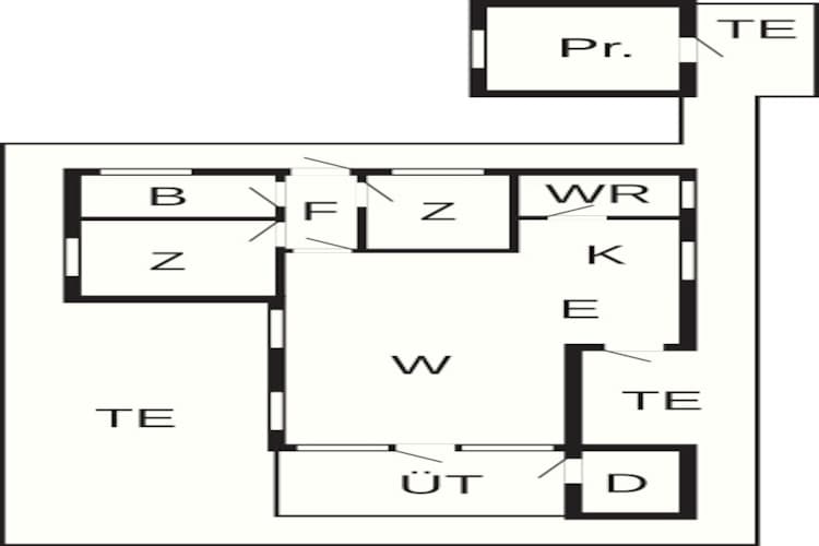4 person holiday home in Hurup Thy-By Traum-Floor plan