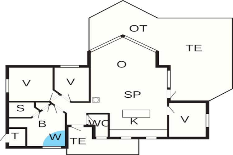 Luxe spa-retraite in Bork - Plattegrond
