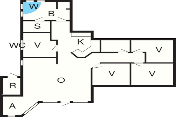 10 person holiday home in Fårvang-By Traum - Floor plan
