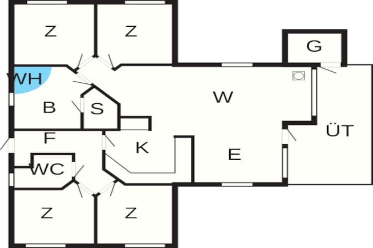 Luxe Spa Retreat in Bork -- By Traum Ferienwohnungen-Plattegrond