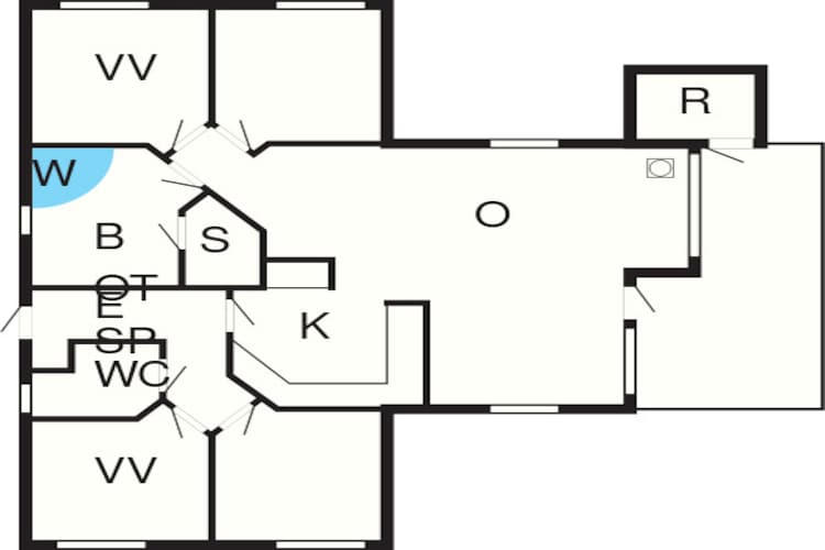 Luxe spa-retraite in Bork - Plattegrond