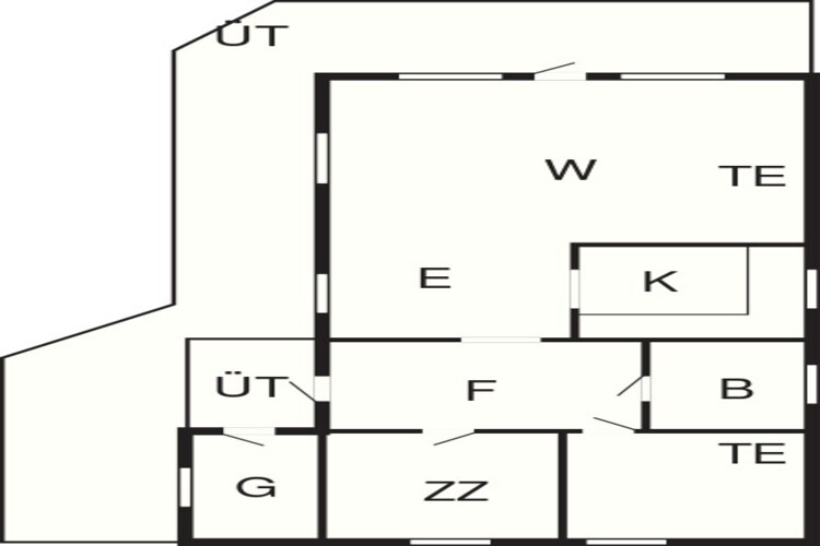 Kustparadijs in Graerup -- By Traum Ferienwohnungen-Plattegrond