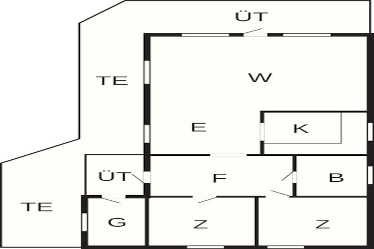 Kustparadijs in Graerup -- By Traum Ferienwohnungen-Plattegrond