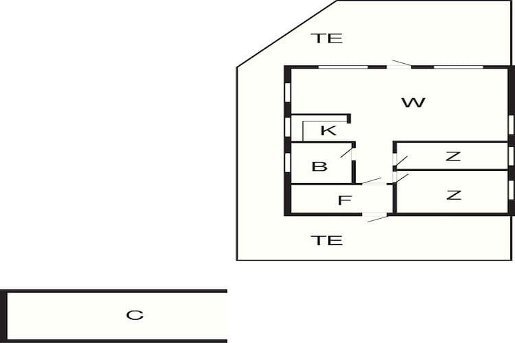 5 Personen Ferienhaus in Thyholm-By Traum-Grundriss