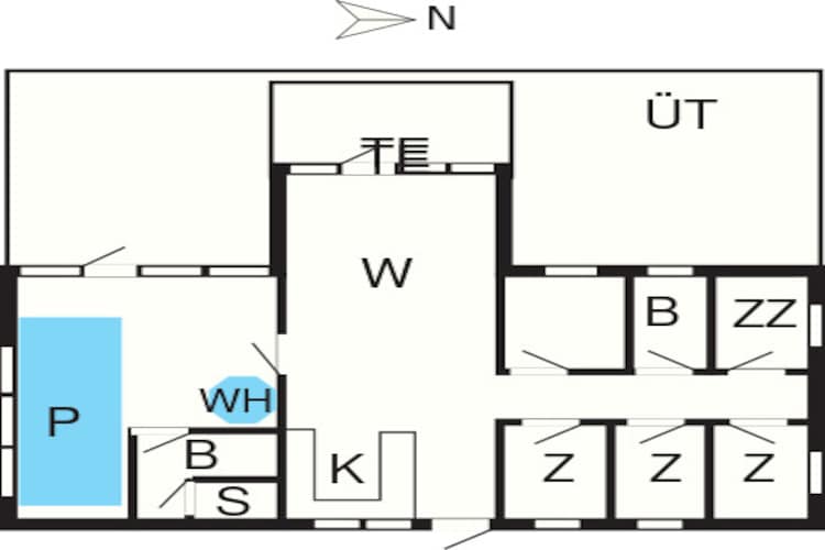 Rustige strand retraite -- By Traum Ferienwohnungen-Plattegrond