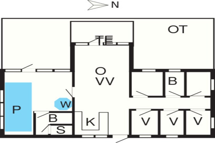 Rustige strand retraite -- By Traum Ferienwohnungen-Plattegrond