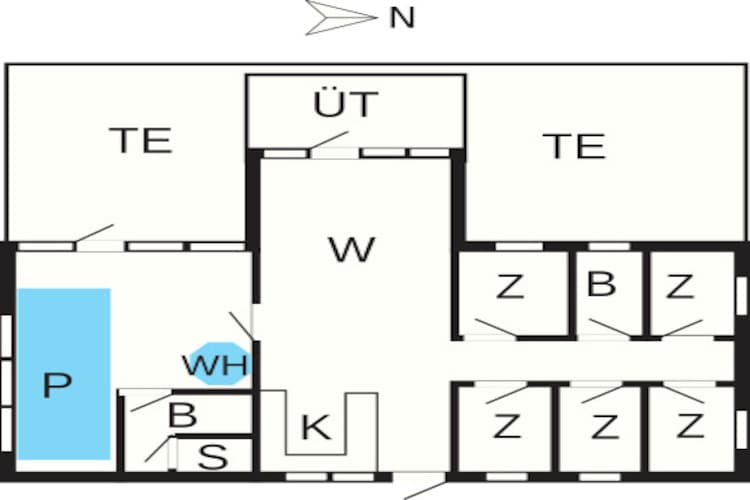 Rustige strand retraite -- By Traum Ferienwohnungen - Plattegrond