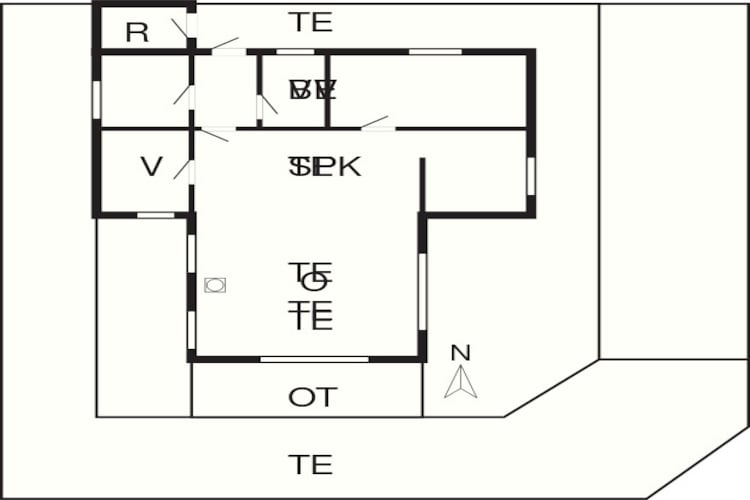 6 Personen Ferienhaus in Dronningmølle-By Traum - Grundriss