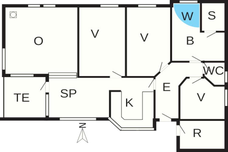 Afgelegen toevluchtsoord bij Lyngbo Heide - Plattegrond