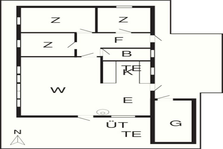 7 persoons vakantie huis in Knebel-By Traum-Plattegrond