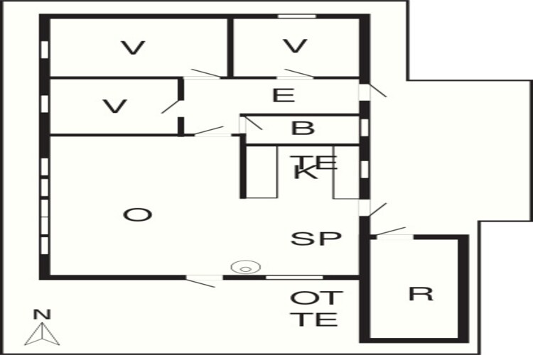7 persoons vakantie huis in Knebel-By Traum-Plattegrond