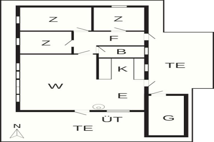 7 persoons vakantie huis in Knebel-By Traum-Plattegrond