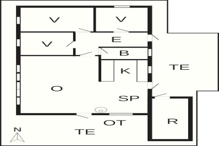 7 persoons vakantie huis in Knebel-By Traum-Plattegrond