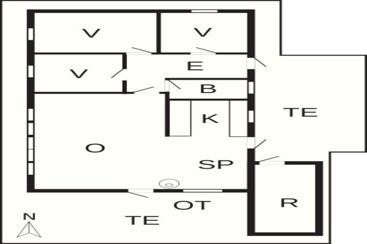 7 persoons vakantie huis in Knebel-By Traum - Plattegrond