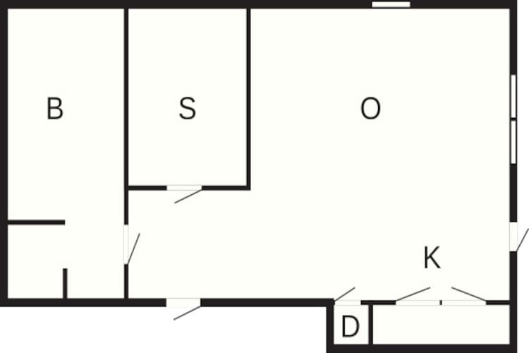 2 persoons vakantie huis in KUNGSHAMN-By Traum-Plattegrond