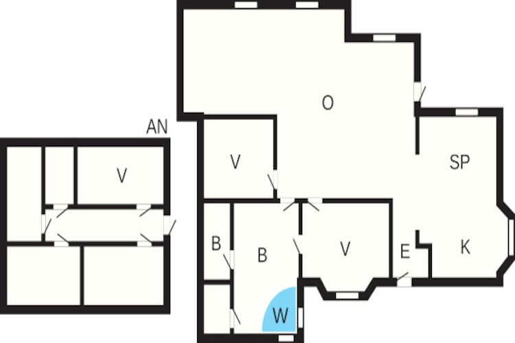 8 persoons vakantie huis in Glesborg-Plattegrond
