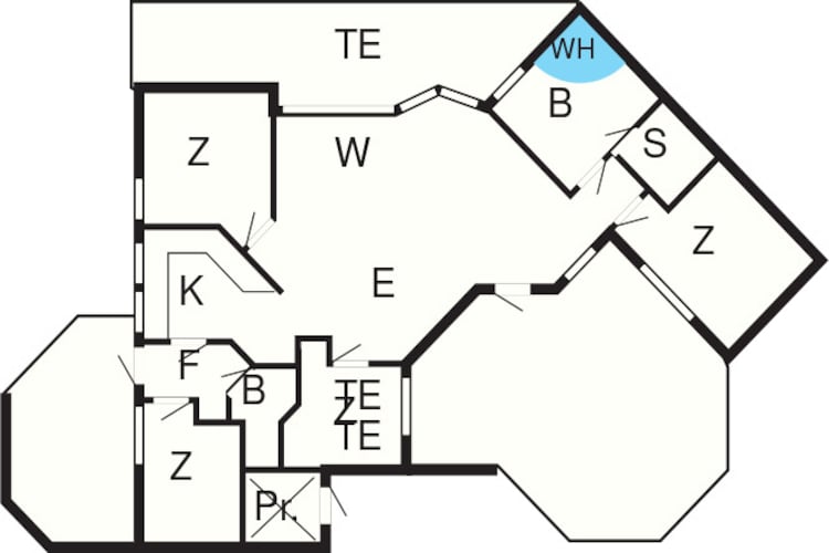 8 person holiday home in Rude-Floor plan