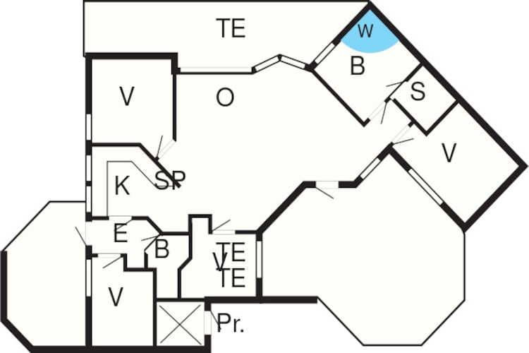 8 person holiday home in Rude-Floor plan