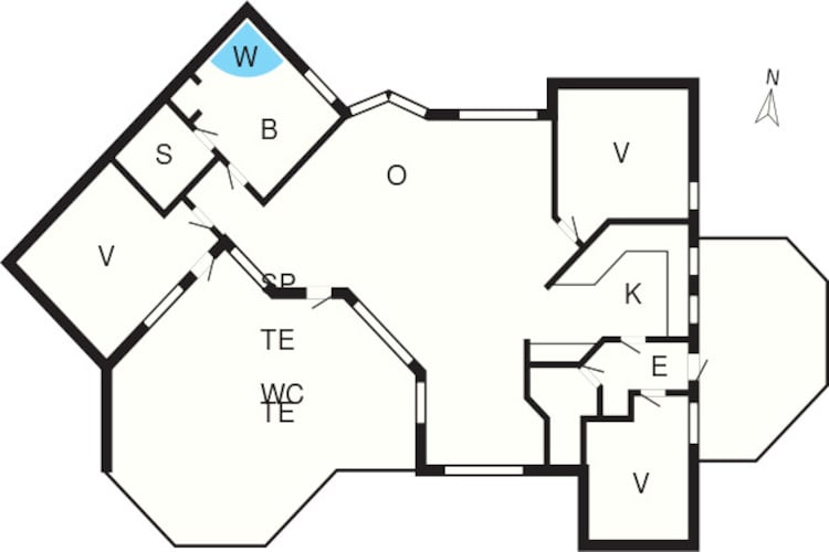 8 persoons vakantie huis in Gilleleje-Plattegrond