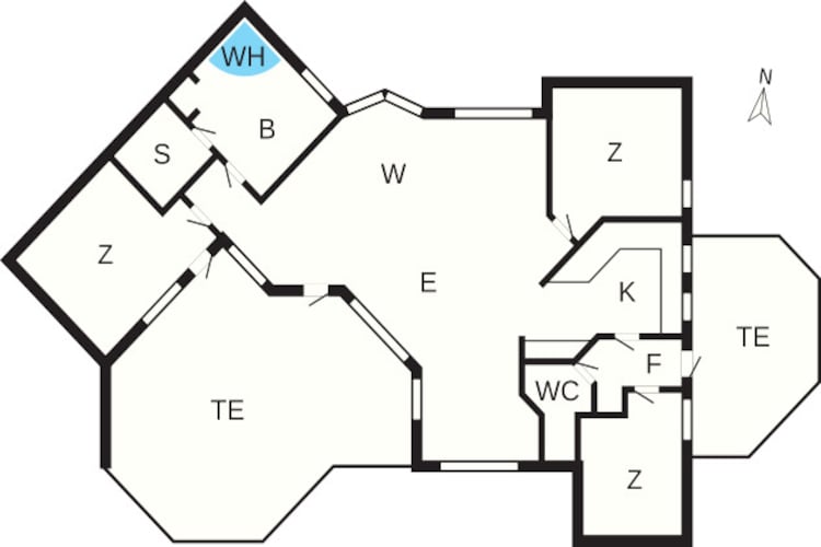 8 persoons vakantie huis in Gilleleje-Plattegrond
