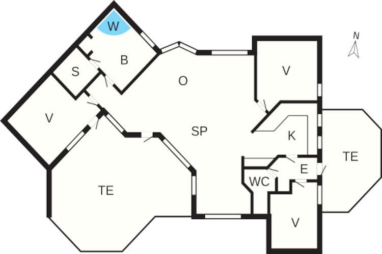 8 persoons vakantie huis in Gilleleje-Plattegrond