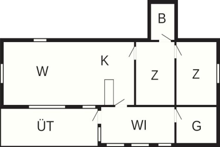 Kustparel in Juelsminde -- By Traum Ferienwohnungen-Plattegrond