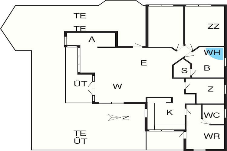 Luxe retraite in Marielyst -- By Traum Ferienwohnungen-Plattegrond