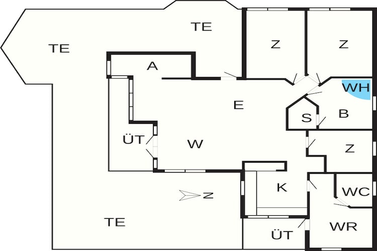 Luxe vakantieverblijf in Marielyst - Plattegrond