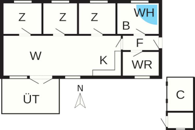 8 persoons vakantie huis in Rødby-By Traum-Plattegrond