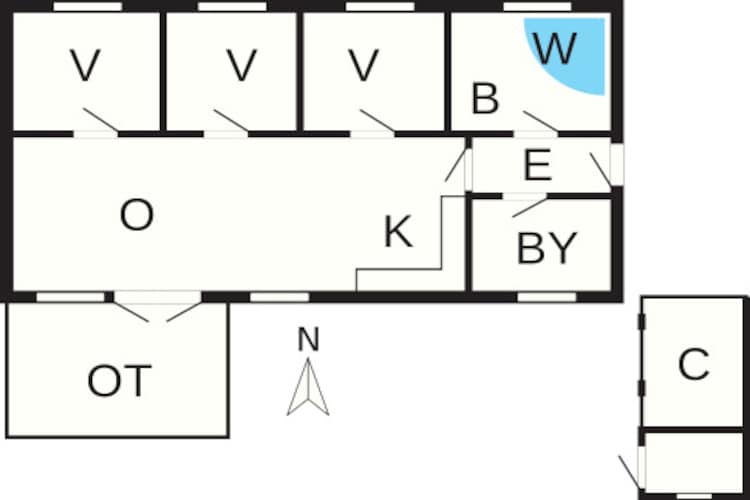 8 persoons vakantie huis in Rødby-By Traum - Plattegrond