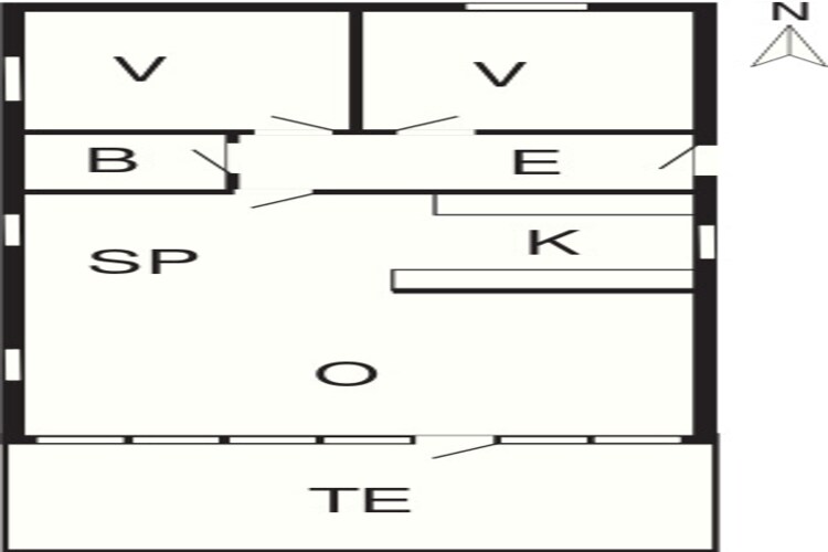 6 person holiday home in Præstø-By Traum - Floor plan