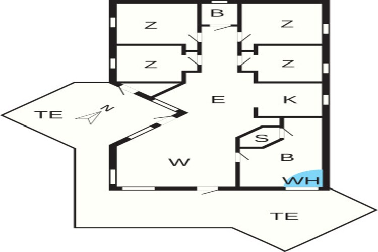 RØDKÆLKEN - Plattegrond
