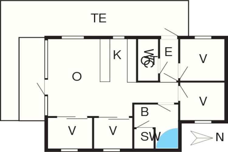 Kustretreat in Lolland -- By Traum Ferienwohnungen-Plattegrond