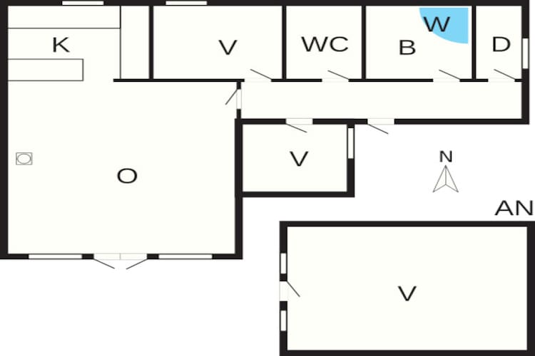 6 persoons vakantie huis in Knebel-By Traum-Plattegrond