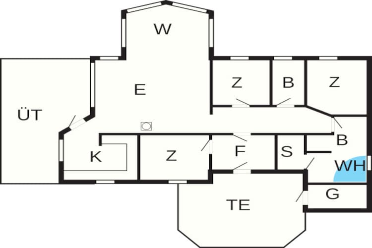 Luxe strandhuis met spa - Plattegrond