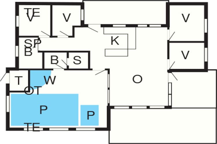 Luxuriöses Refugium mit Pool - Grundriss