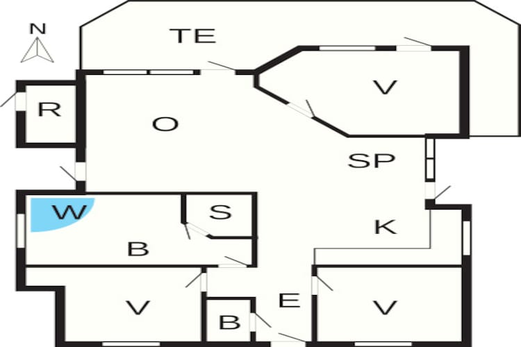 Maison de vacances pour 7 a Ulfborg-By Traum - Plan