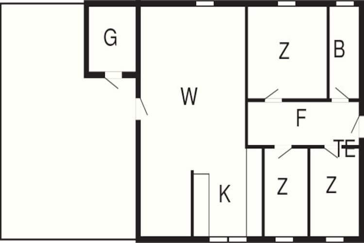 6 person holiday home in Toftlund-By Traum - Floor plan