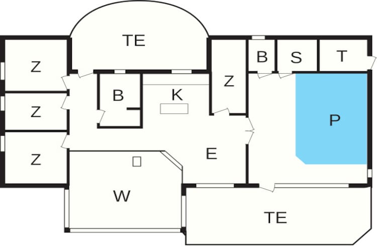 12 persoons vakantie huis in Hjørring-Plattegrond